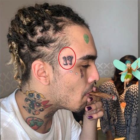 gucci tattoo lil pump|lil pump new face.